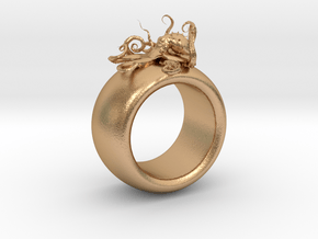 Oktopus-Ring-HR in Natural Bronze