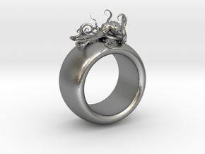 Oktopus-Ring-HR in Natural Silver