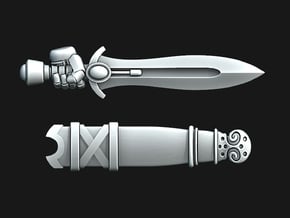 Greek Swords & Scabbards - Gem (Shor version) in Tan Fine Detail Plastic: Medium