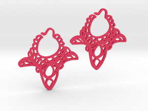 Petal Earrings in Pink Processed Versatile Plastic