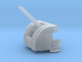 1/72 HMS Exeter QF 4-inch naval gun Elev. in Smooth Fine Detail Plastic