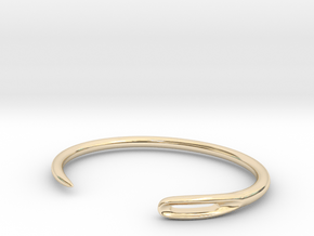 Needle Cuff in 14k Gold Plated Brass: Small