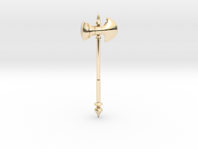 Axe Hammer  in 14k Gold Plated Brass