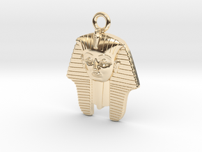 Pharaoh Pendant in 14k Gold Plated Brass