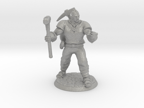 Half giant with hammer and mining equipment in Aluminum