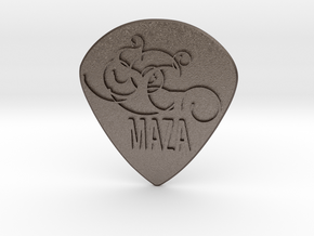 Sacred Goove MAZA Guitar Pick (UNOFFICIAL Replica) in Polished Bronzed-Silver Steel: d12