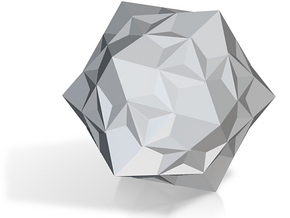 01. Medial Pentagonal Hexecontahedron - 10 mm in Tan Fine Detail Plastic