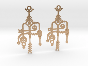  Lightweight Recycled Gateway Earrings  in Natural Bronze