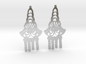  Chandelier Earrings, Art Deco in Natural Silver