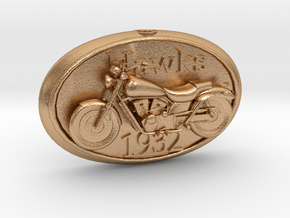 Oldtimer-Motorrad.50x30mm in Natural Bronze