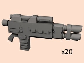 28mm  overcharged laser rifle in Smoothest Fine Detail Plastic