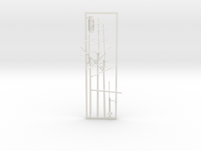 1/350 CSS Shenandoah Masts & Funnel in White Natural Versatile Plastic