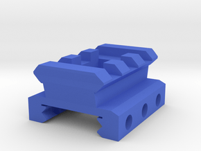 Nerf Rival Rail to Picatinny Rail Adapter (3 Slots in Blue Processed Versatile Plastic