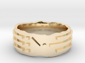 Atlantis Ring - Solid in 14k Gold Plated Brass: 9 / 59