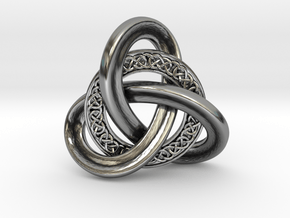 Silver Celtic Knot pendant in Antique Silver
