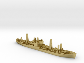 USS Arcturus and landing craft 1:2500 WW2 in Natural Brass