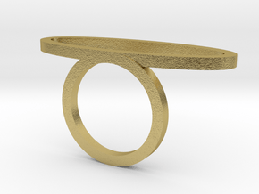 ANEL_UMA_ELIPSE_16.5MM in Natural Brass