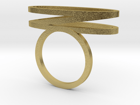 ANEL_3_ELIPSES_Nº12_20.6 MM in Natural Brass