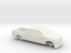 1/64 2011-16 Ford F Series Crew Cab Shell in White Natural Versatile Plastic
