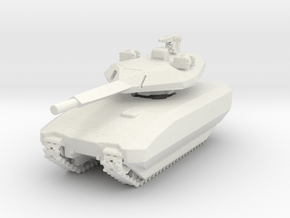 Miniature PL01 - Polish Concept Tank in White Natural Versatile Plastic: 1:72