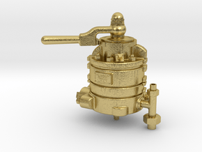 H-6 Automatic Brake Valve in Natural Brass: 1:12