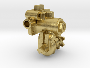 B-6 Feed Valve in Natural Brass: 1:16