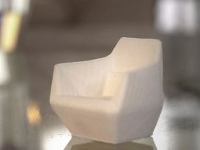 Facett-chair  - 1/2" Model in Tan Fine Detail Plastic