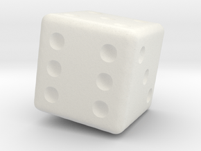dice in White Natural Versatile Plastic
