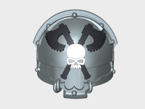 10x Skull Grinders 1 - T:4a Chaos Terminator Pad in Tan Fine Detail Plastic