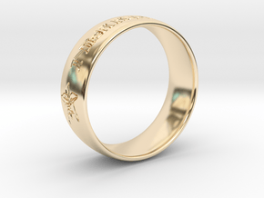 NieR Replicant Lunar Tear Ring in 14k Gold Plated Brass: 6 / 51.5