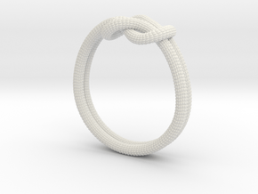 BOND OF LOVE | Statment Ring | Minimalist |  in White Premium Versatile Plastic: 3.75 / 45.875