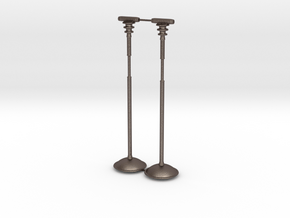 Battle Bird Stand for 7 inch figure (pair) in Polished Bronzed Silver Steel
