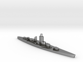 French Dunkerque battleship 1:3000 WW2 in Natural Silver