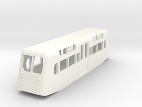 Southend Pier Railway  style driving car in 009 in White Processed Versatile Plastic