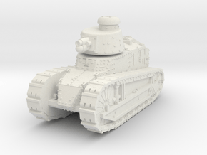 FT17 French tank WW1 in White Natural Versatile Plastic: 1:100