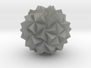 07. Great Hexagonal Hexecontahedron - 1 In in Gray PA12