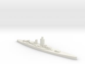 French Dunkerque battleship 1:4800 WW2 in White Natural Versatile Plastic