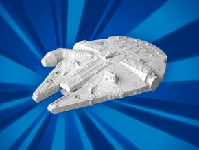 (MMch) Rey's Millennium Falcon in White Natural Versatile Plastic