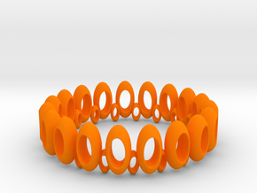 Ovo bangle in Orange Processed Versatile Plastic