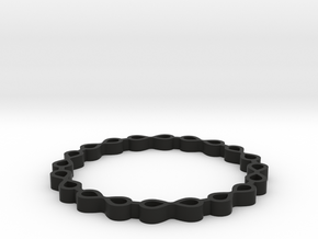 Infinit bangle 03 in Black Premium Versatile Plastic