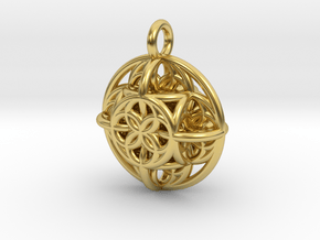 ringpendant19 in Polished Brass
