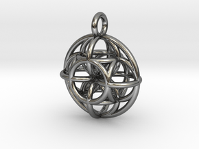 ringpendant11 in Polished Silver