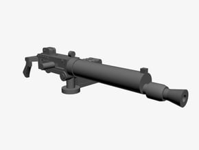 Heavy machine gun Maxim 28mm x2 in Tan Fine Detail Plastic