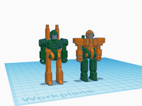 Banes and Simmons RoGunners in Orange Processed Versatile Plastic