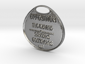 OPPOSITION-a3dastrologycoin- in Natural Silver