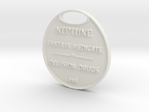NEPTUNE-a3dCOINastrology- in White Natural Versatile Plastic