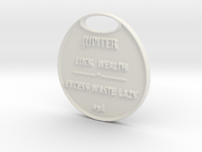 JUPITER-a3dCOINastrology- in White Natural Versatile Plastic
