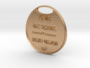VENUS-a3dCOINastrology- in Natural Bronze