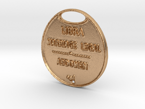 LIBRA-A3D-COINS- in Natural Bronze