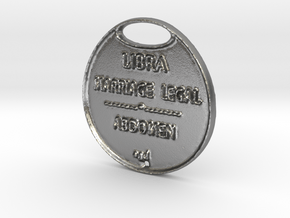 LIBRA-A3D-COINS- in Natural Silver